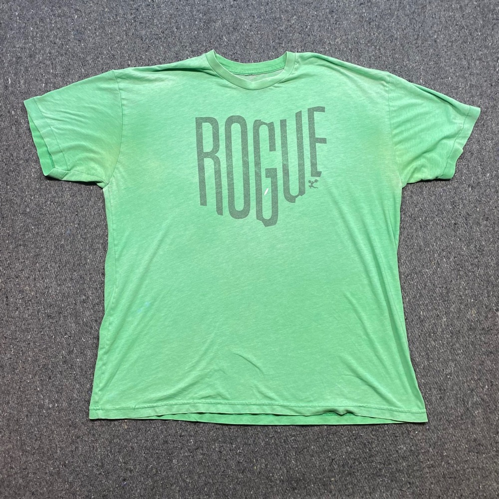 Rogue Fitness TShirt Sz XL Mens Green CrossFit Gym Athletic Training Graphic Tee